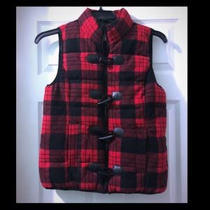 Ruff Hewen buffalo plaid vest